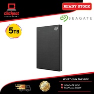 Seagate Hard Drive 5TB Backup Plus External Hard Drive (Black)