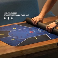 Poker Table Top Mat Portable Rubber Game Mat With Poker Layout Tabletop Holdem Mat For Home Entertai