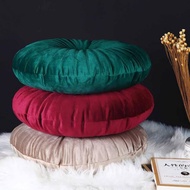 Round Velvet Pillow- Filler Included * Multiple Colors - 14x14/16x16 / 18x18 /20x20 inches