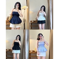 — bigsize peplum elastic cup bra 60-90kg