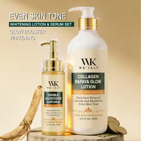 WK JALY Lightening Skin Care Kit, With Moisturizing Lotion, Whitening Serum, Formula With Collagen, 