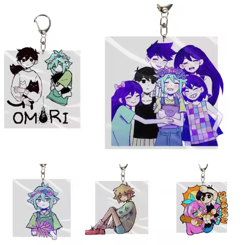 6CM HOT Anime omori Acrylic Keychain Model Cosplay Characters Ornament Accessories Goods Christmas C