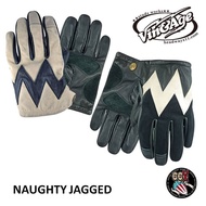 < American Factory > Japan Vin & Age Distressed Processing Motorcycle Cowhide Gloves Sawtooth VG23T-