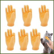Tiny Fingers for Cats Rubber Realistic Little Hand Finger Puppet 6Pcs Fun Pet Massage Toy for Cats &amp; Dogs Fun naiesg naiesg