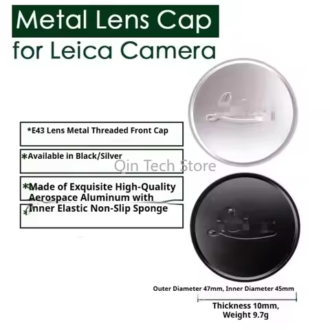 Aluminum Lens Cap Waterproof Protection Camera LensCover for Leica A36 E39 E43 36mm 39mm 43mm Voigtl