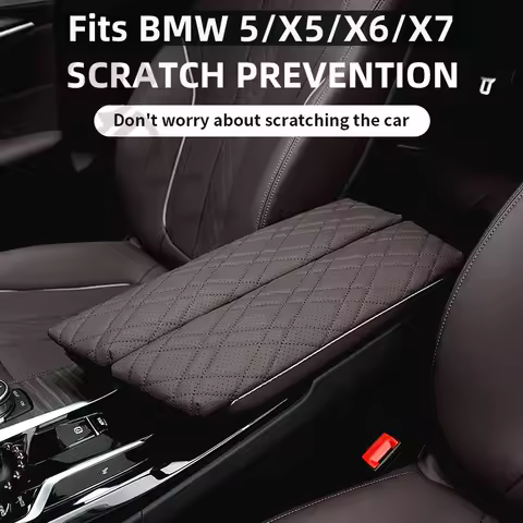 2PCS Car Central Armrest Box Console Cover Auto Styling Accessory For BMW Series5 G30 G38 F10 F11 F1