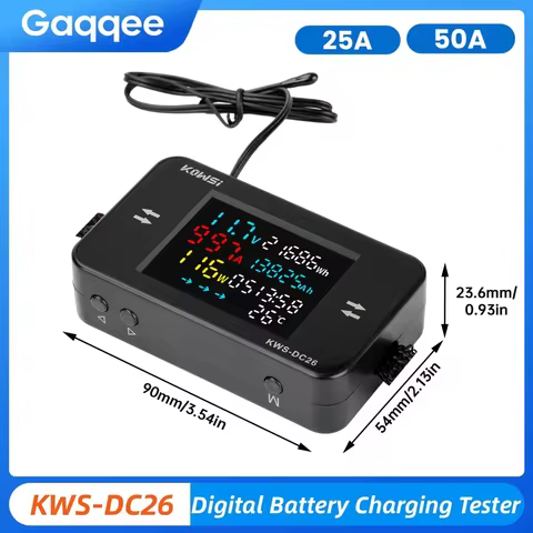 KWS-DC26 Digital Voltmeter Battery Charging Voltage Tester Electric Vehicles Volt/Current/ Power Met