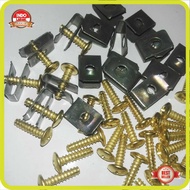 1 Pack of Vario Clip Bolts 4x16 goldBEAT Honda all Matik Gold Clip Bolts 4x16 gold bolt color