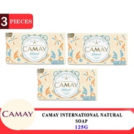 3X CAMAY International Natural Soap 125g (3 Packs)