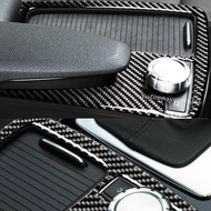 For Mercedes w204 c180 c200 Carbon Fiber Console panel holder interior Trim Car Accessories RHD