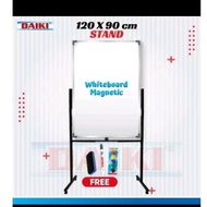 Daiki vertical Whiteboard Single face stand UK 120x90 Cm