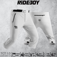 TCT 1.0 LIGHT GREY short pants 3/4 MTB men's sports mountain bike NON PADDING RIDE AND JOY stretch c