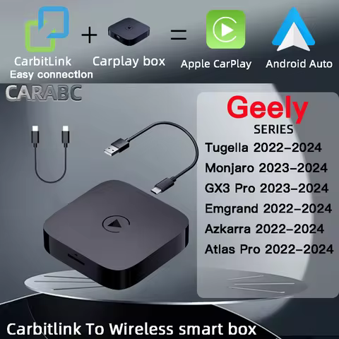 Geely Tugella Monjaro GX3 Pro Emgrand Azkarra Atlas Pro carbitlink easy connection to Wireless carpl