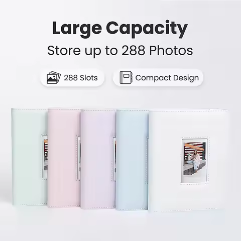 3-Inch 288-Slot Dessert Time Photo Album, Children's Growth Commemorative Album, Suitable for Instax