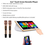 HAJURIZ KTV Songs  Player,15.6'' Capacitance Touch Screen,4TB HDD With 80K Chinese,English Songs,Multi-Language songs on cloud for free  download,Mobile device select songs.