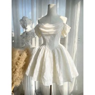 DR26 SHORT FORM 3D LACE DRESS FOR GOING OUT, PARTY, BEACH DRESS, DA LAT DRESS, TRAVEL DRESS