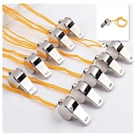 Loud Metal Whistle With Lanyard Professional Sport Whistle Wear Resistant Portable Metal Whistle Sur