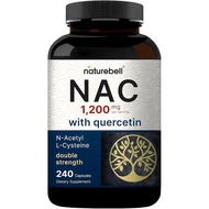 NatureBellNAC1,200mgwithQuercetin-240Capsules-N-AcetylCysteine-AntioxidantforCellularHealth-Supports
