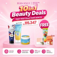 Hanasui 10in1 Body Goals Package Without Boncos | Hanasui Body Care Body Serum Scrub Lotion Bar Soap