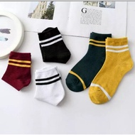 HITAM Black Socks Lines Imported Socks Only Socks Imported Black Socks