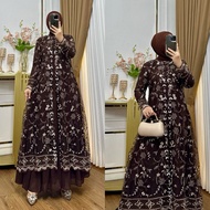 Yamina Dress Busui Ceruty Babydoll Latest Luxury Party Dress Muslim Women's Wedding Dress Eid Clothi