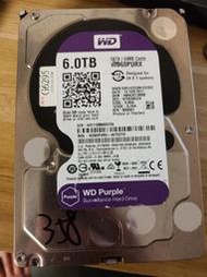 ""故障""WD，二手硬碟3.5，6T 6TB，紫標WDC WD60PURX-64T0ZY0，備份358