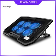 FOCUS 2 USB Ports Six Cooling Fans Laptop Cooler Pad Notebook Stand for 14/156Inch