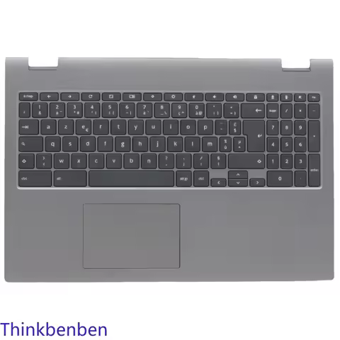FR French Mineral Gray Keyboard Upper Case Palmrest Shell Cover For Lenovo Chromebook C340 15 5CB0U4
