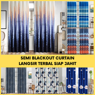 Langsir Tingkap Langsir Pintu Hook Type Modern Design Langsir Door Curtain Windows Curtain Semi Blackout