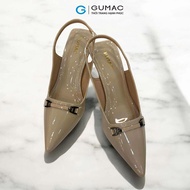 [12-13.9 |MUA 2 GIẢM 20K] Giày búp bê kiểu phối khóa màu đen - be thời trang GUMAC GF07035