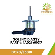 Solenoid Assy Assembly Kubota Harvester DC70 Kubota Tractor L5018 Part : 1A021-60017