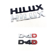 TOYOTA HILUX BLACK EMBLEM D4D BLACK D4D CHROME TOYOTA HILUX