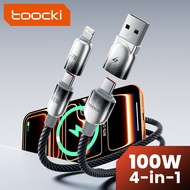 Toocki 4-in-1 100W Type C To Type C Cable Fast Charging USB C Data Cord 27W USB/PD Cable For Phone 1