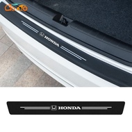 GTIOATO Car Carbon Fiber Trunk Protection Sticker Auto Rear Bumper Protector Sticker Car Accessories For Honda Civic Jazz HRV Odyssey City Accord CRV Vezel