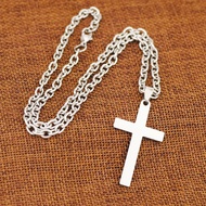 〈 Knock On Door Meet Happiness 〉 Shopee Next Day Free Silver Cloth Titanium Steel Mirror Necklace Br