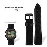 For 2025 new New Retro cowhide Watchband for Casio A158W A168 / F91w / AE-1200WHD/A158/A159/A169/AE