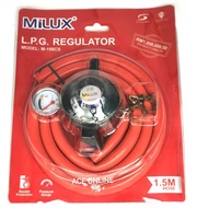 Milux L.P.G Gas Regulator M-198CS With Safety Value & 1.5 METER HIGH PERFORMANCE (SIRIM Approved) FI