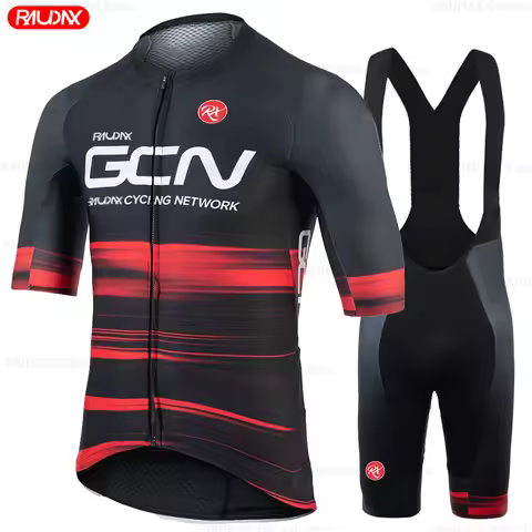 Raudax GCN Youth Cycling Shirts Triathlon Cycling Jersey Set Breathable Summer Cycling Clothing Moun