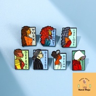 XHjewelryadd Creative Liberty Feminist Enamel Pins Feminism Emotion Lapel Brooches Badges