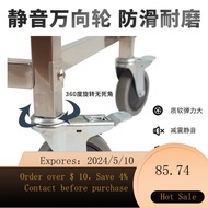 02Stainless Steel Dining Car Thickened Trolley Hotel Restaurant Commercial Drinks Trolley Bowl-Receiving Cart Kitchen