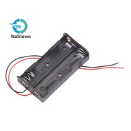 Plastic Battery Case Storage Box Holder with Wire Leads for 2 X AA 2AA