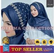 JILBAB SEGI EMPAT SHINAR PAYET SWAROVSKI TABUR / KERUDUNG PESTA SHINAR PAYET MUTIARA TERMURAH