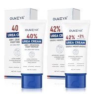 OUKEYA Urea Cream 40 Percent Tube 3 Oz, Foot & Hand Cream for Dry Cracked, 42 per Urea Lotion for Fe