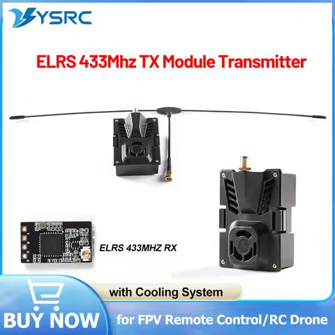 ELRS 433MHz TX Micro Radio Transmitter 1000mW High Frequency Head /Nano 433Mhz RX Receiver 25-500mhz