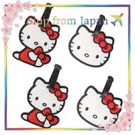 Hello Kitty Luggage Tags 4-Pack Officially Licensed Cute Tags Sanrio Travel Gift
