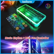 ✿24H✿ For PC Case Fans Cooling Cooler Adapter LED RGB Lamp Controller+Remote Control