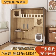 Room Cat Free Space Toilet Cat Villa Cat Cat with Cat Cage Indoor Room Household Oversized Cabinet C
