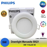 [PHILIPS] Led downlight 59521 Marcasite 9w Lamp 100