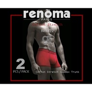 RENOMA COTTON STRETCH Original Two Stretch Men Trunks Cotton Spandex (REX322)