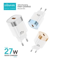 DINAMI B5 Mini adapter batok macaron Charger POWER 27W QUICK Charger Fast Charging 6 Safety Protecti